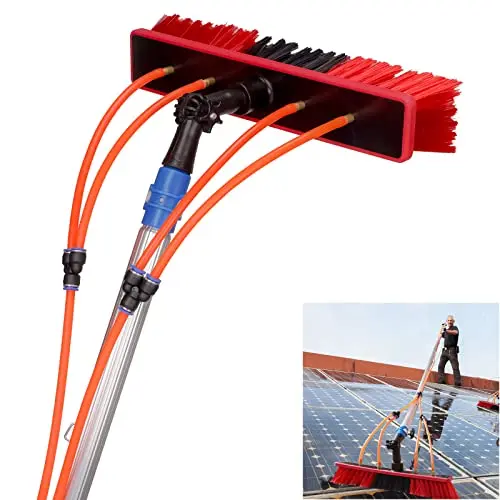 Wholesale 26 Ft Adjustable Solar Panel Cleaning Brush Water Fed Pole Cleaning Kit Outdoor Window Washing Equipment