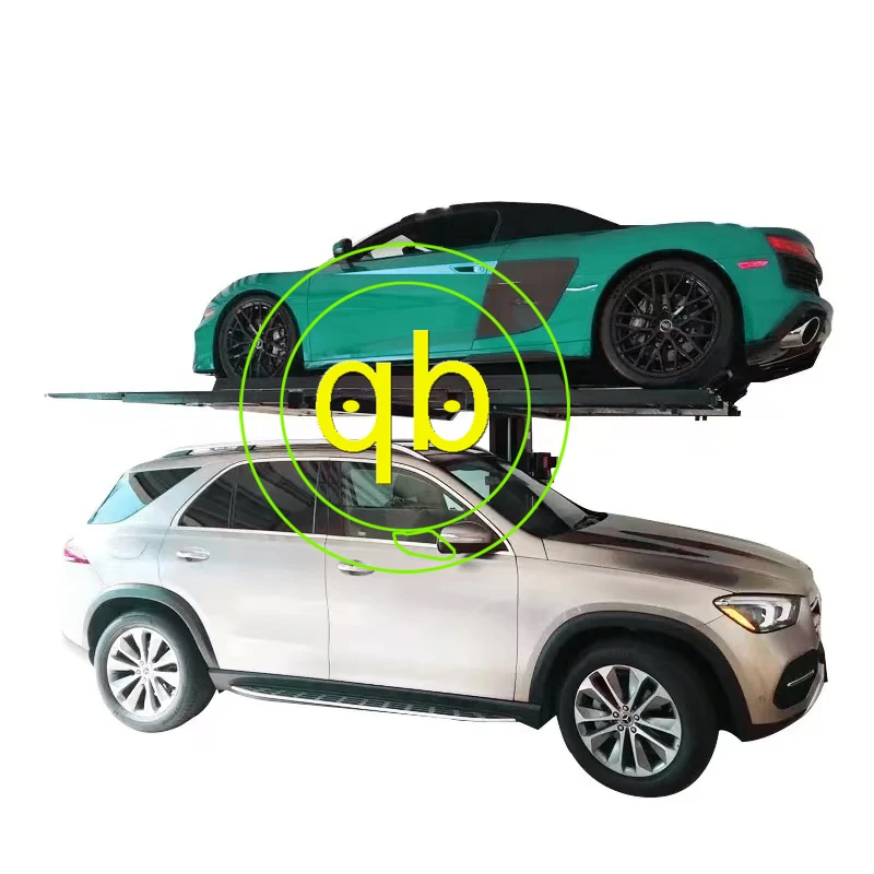 Single Post two floor Car Parking Lift System One Pole For Vehicle Hydraulic Mechanical Garage Platform Equipment For Commerce