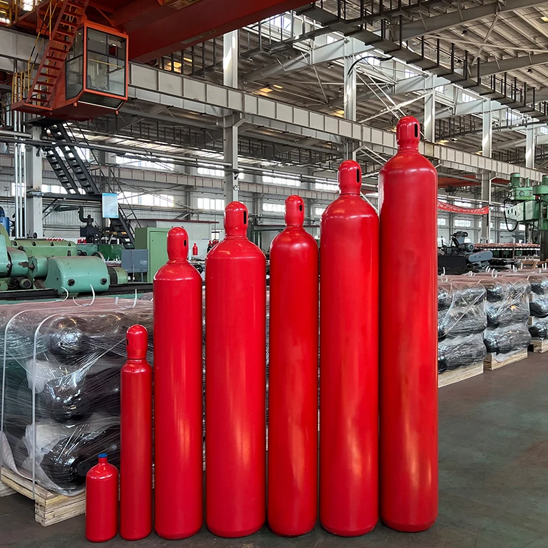 IG541 large size discount price 68L co2 gas cylinder 45kg co2 fire fighting gas cylinders seamless steel tank