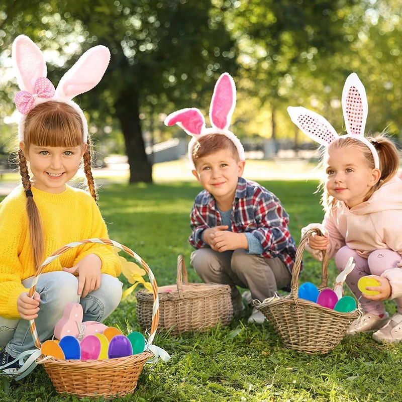 Fillable Easter Eggs with Hinge Bulk Colorful Bright Plastic Easter Eggs, Perfect for surprise Egg, Easter Hunt Assorted Colors