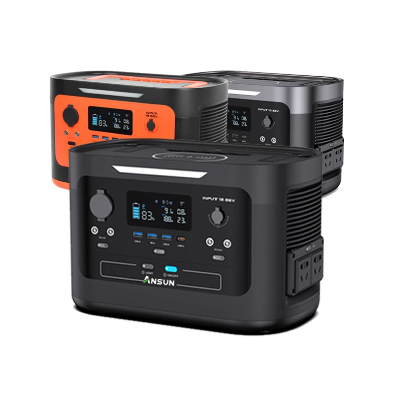 Outdoor Lithium Battery Ukraine Portable Power Station 1000W Camping Solar Rechargeable Portable Power Station Lifepo4