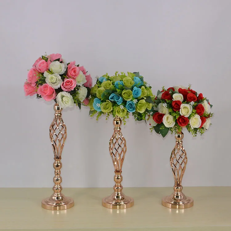 
2019 For Wedding Table Flower Stand Centerpieces With Round Square Glass Candle Holder Chrome And Crystal Ball 