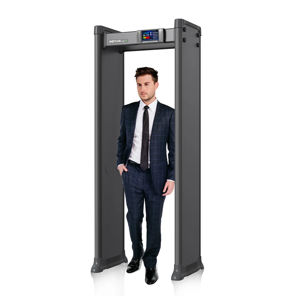 BOTAR 11/22/33 Zones 7inch LCD Screen Security Pass Through Metal Detector Door Frame  Metal Detector
