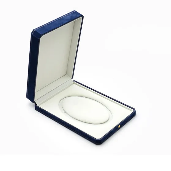 Luxury High End Jewelry Box Organizer Velvet Necklace Jewelry Gift Box Packaging Pearl Necklace Jewelry Packaging Box