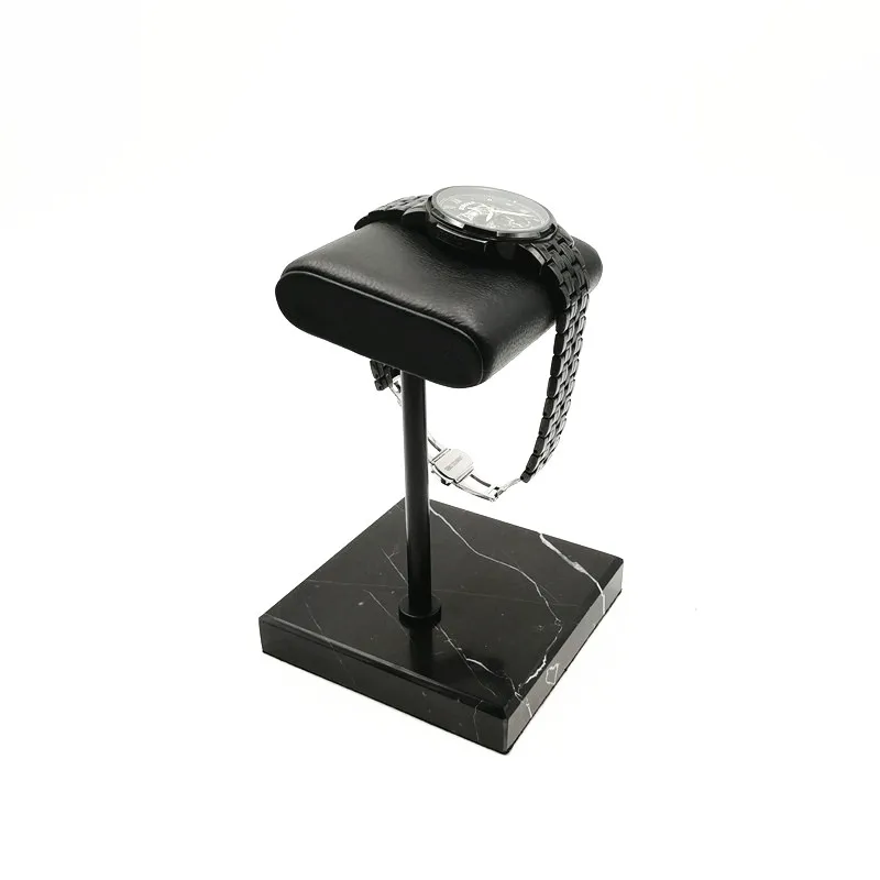 Factory direct sale Customized black marble watch display stand on counter design for sale