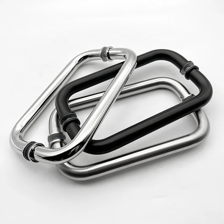 Glass Sliding Door Accessory Double Sided Shower Room Glass Door Handle Factory OEM Custom Door Handle for Shower Cabin