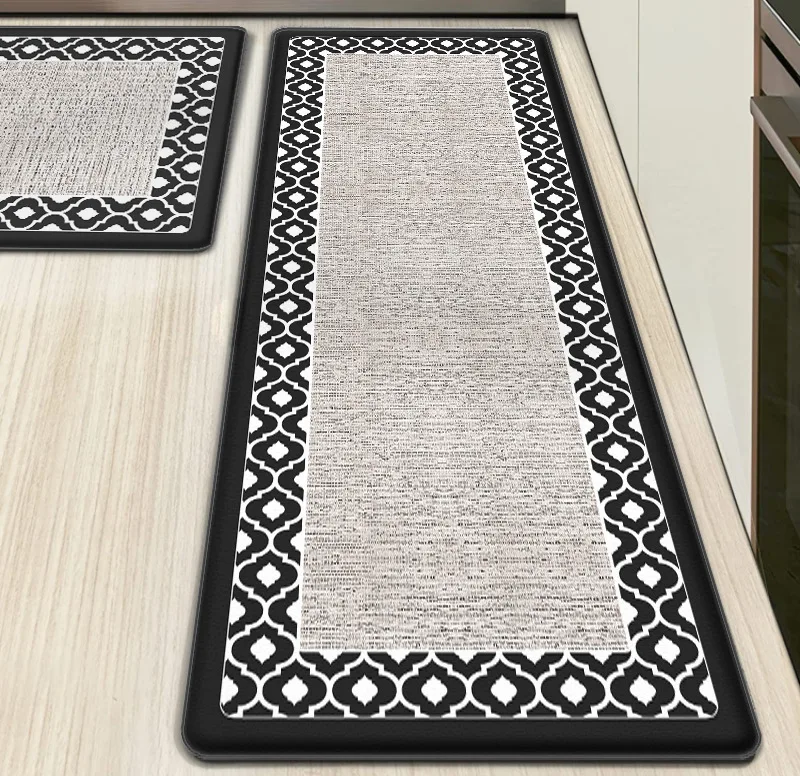 New Design Waterproof Indoor Foot Mat Kitchen Mat Set Of 2 Anti Fatigue Comfort Kitchen Rug Floor Mats