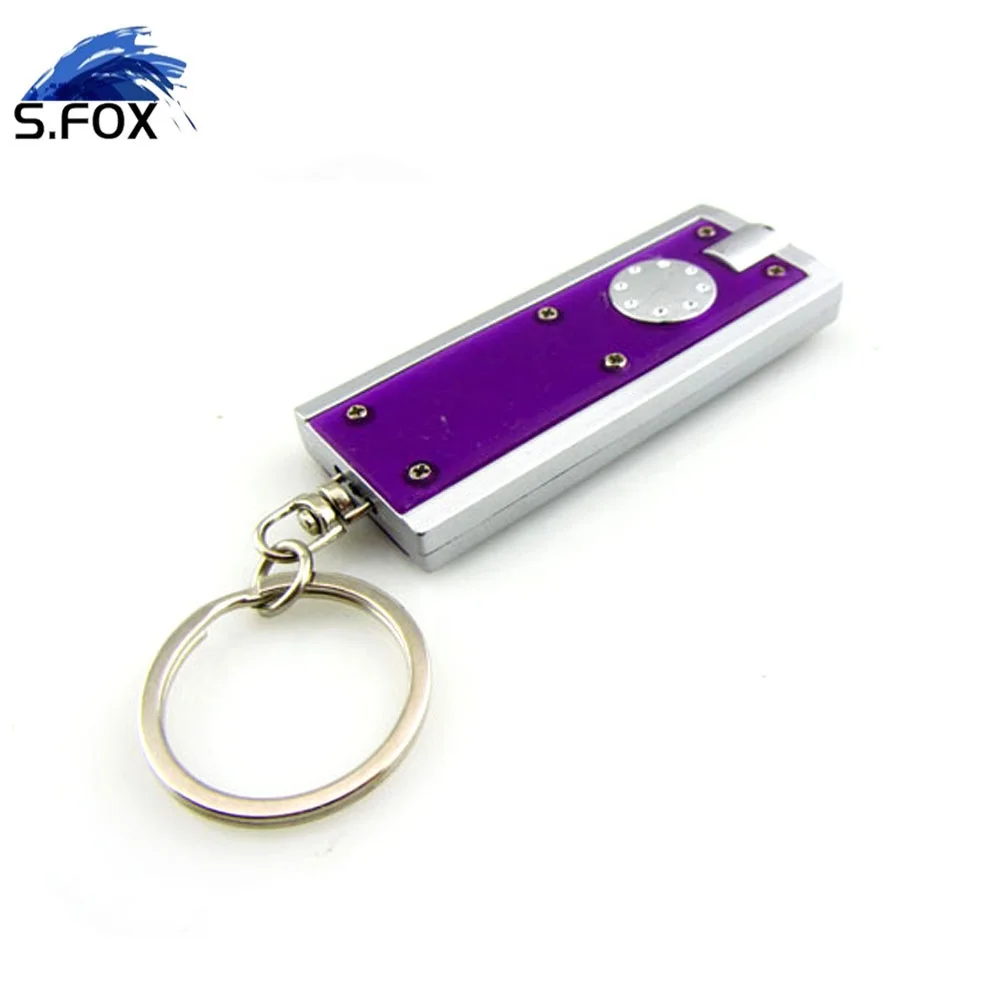 Factory Bulk Wholesale Supply PCV Party Gift Promotion LED Keychain Light