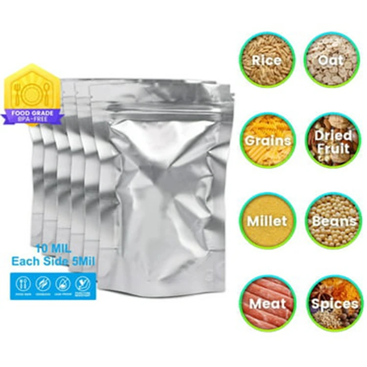Customized Printing Mylar Bags Resealable Zip Lock Food Pouch Custom Mylar Bags Wholesale Candy Packaging PE Zipper Bag 15 Days