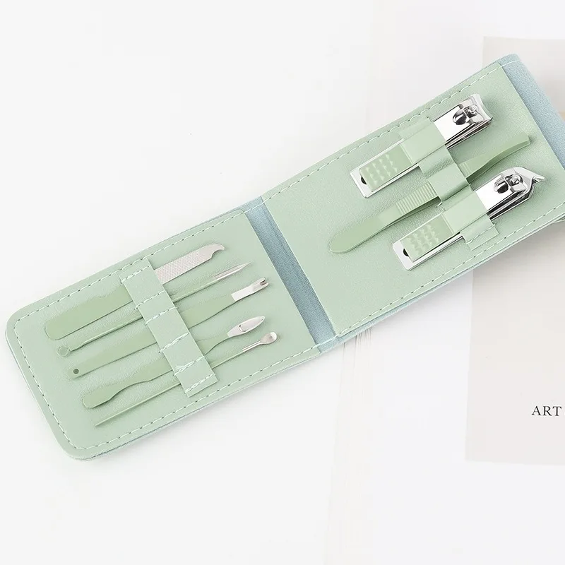Manicure Set 8 Piece - Nail Clipper Set - Stainless Steel Nail Cutter Steel Professional Pedicure Kit Nail Scissors