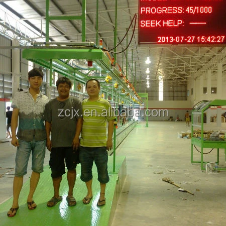 Automatic motorcycles manufacture assembly conveyor line plant
