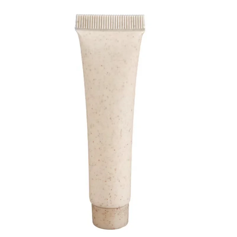 Eco Friendly Biodegradable Material Wheat Straw shampoo Squeeze Tubes Packaging For Hotel Amenities