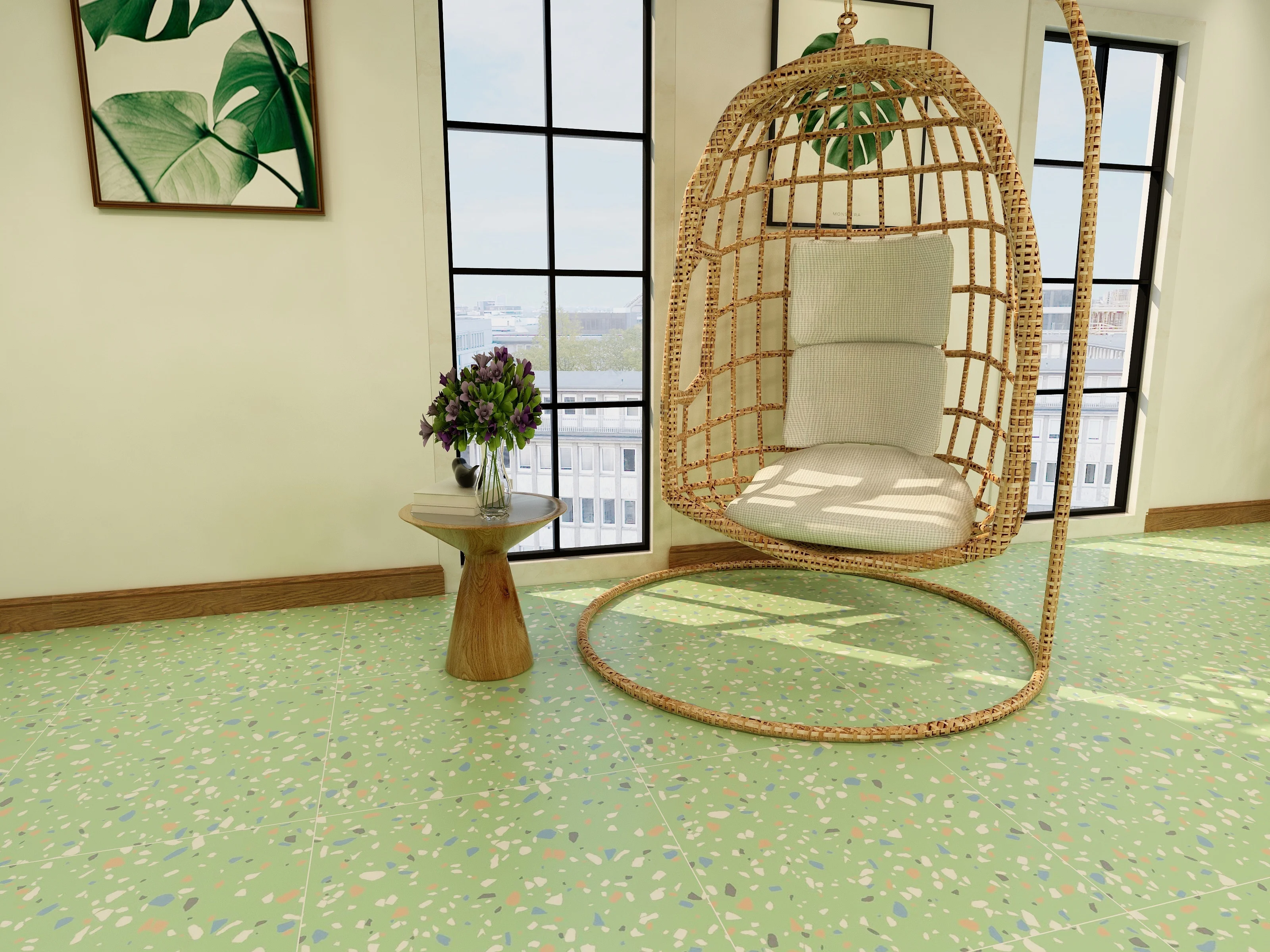 Новая стильная керамическая напольная плитка для ванной и столовой цены на Шри-Ланку