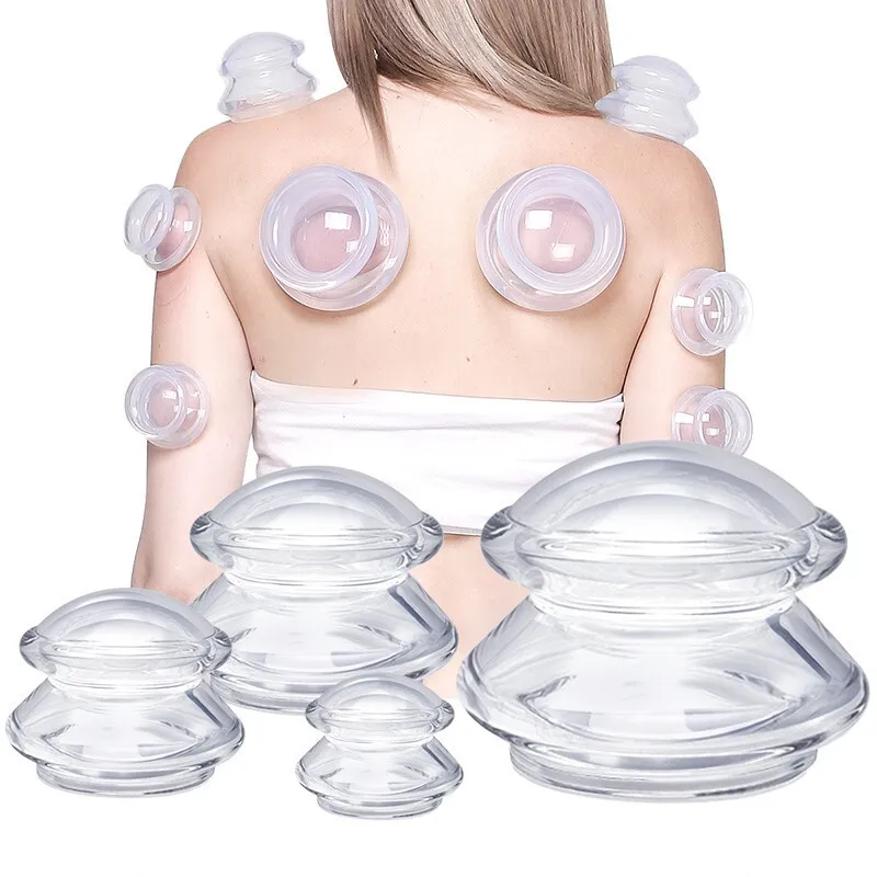 High Quality Anti Cellulite Silicone Massage Cupping Cups Therapy Set Silicone Cupping Massage
