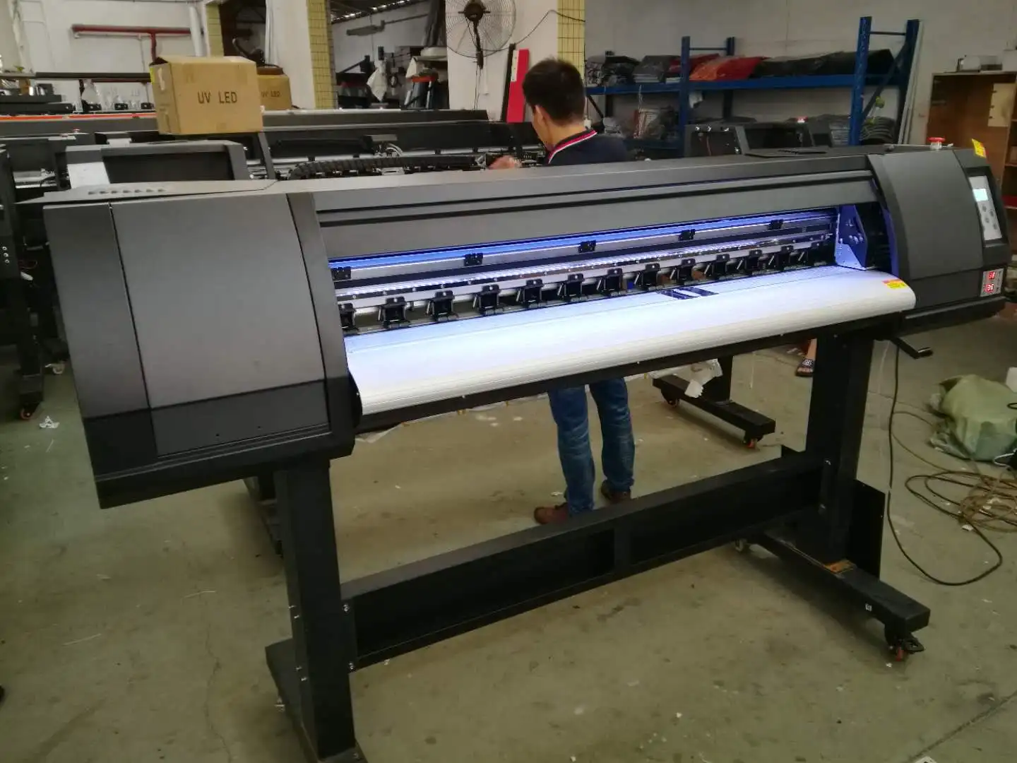 small digital eco solvent inkjet vinyl printer 1.3m printer