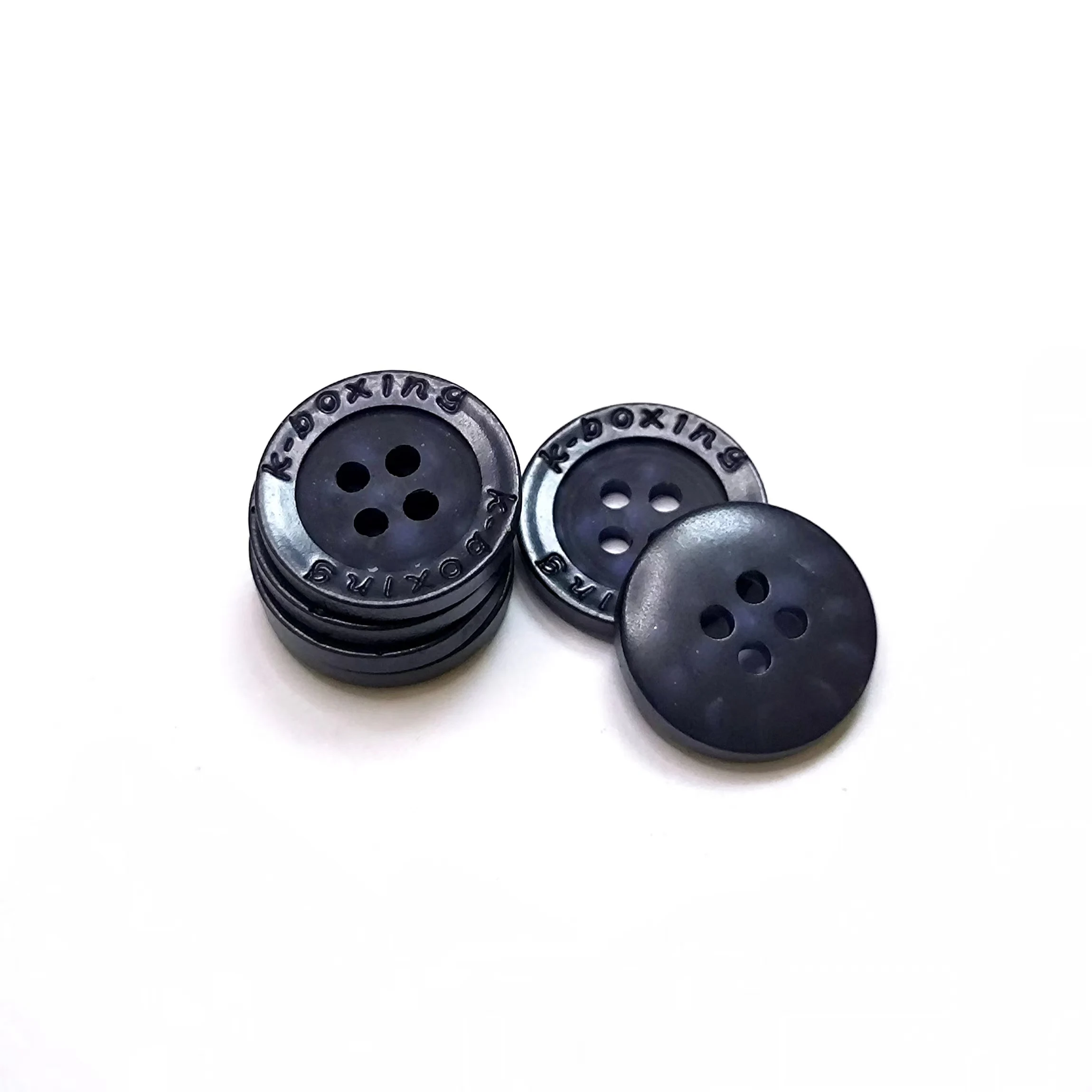Wholesale Custom Logo 2/4 Holes Polyester Resin Engraved Shirt Button