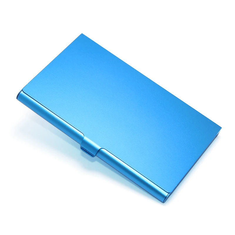 Aluminum Woman Men Fashion Wallet Name Holder Metal Box Cover ID Credit Multi Card Case Supply Colors Business Card Holder Box