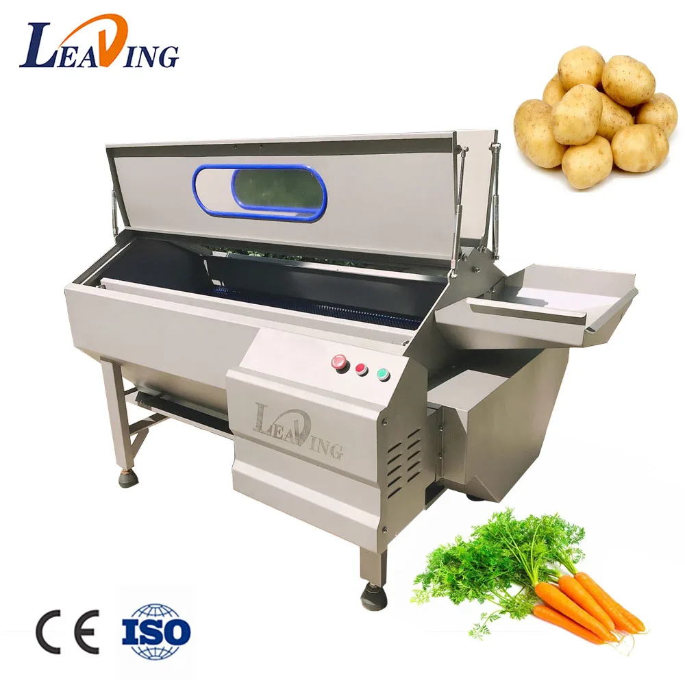 Industrial potato peeler machine price brush peeling machinery vegetables