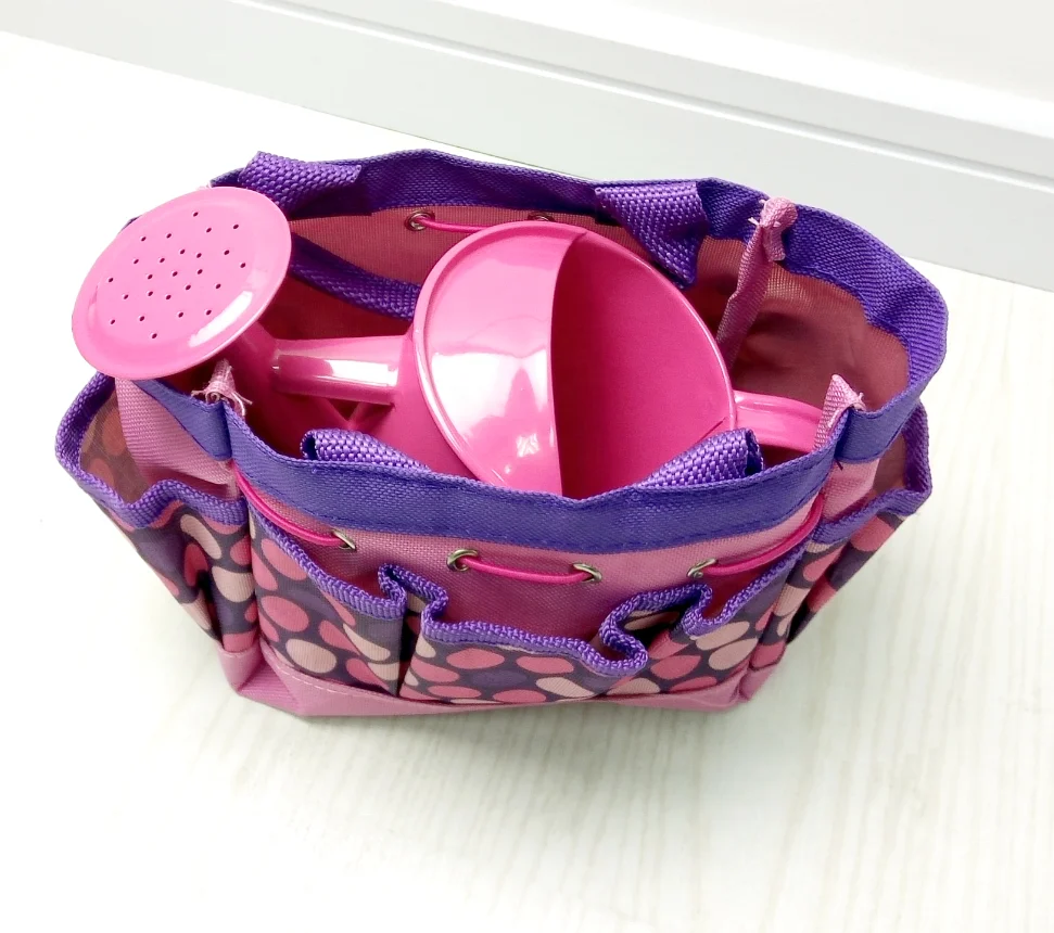 Набор металлических садовых инструментов с сумкой-тоутом, Набор садовых инструментов для детей, игрушечный набор садовых лопаток