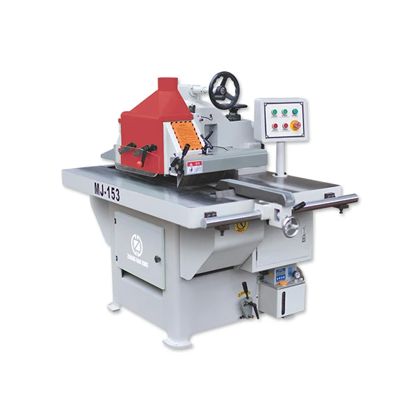 High Efficiency MJ153 Straight Line Rip Saw Machine Saw Width Table