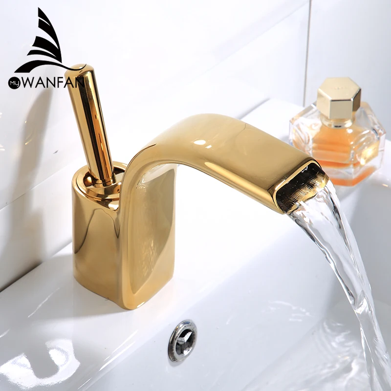 Solid Brass Bathroom Faucet Bathroom Taps Hot Cold Basin Mixer Modern Luxury Water Faucet for Hotel Bathroom Washbasin Faucet
