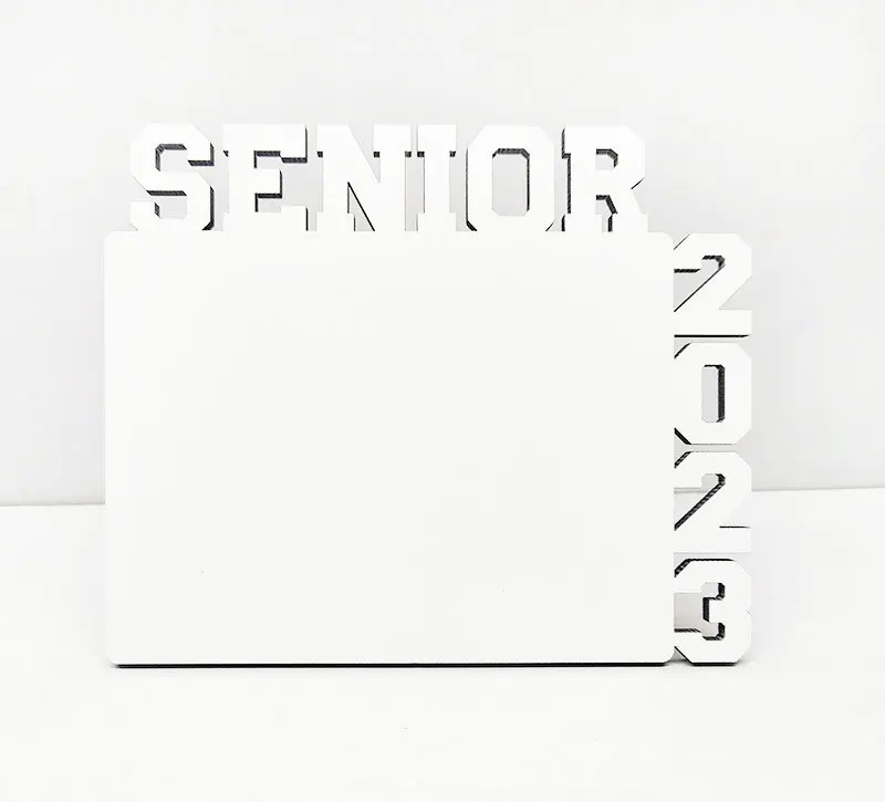 2023 Blank New Sublimation photo frame custom printing photo panel New year gift blank desktop panel