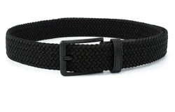 Fashion woven braided elastic stretch durable customized logo for men women fancy convenient ribbon fabric belts