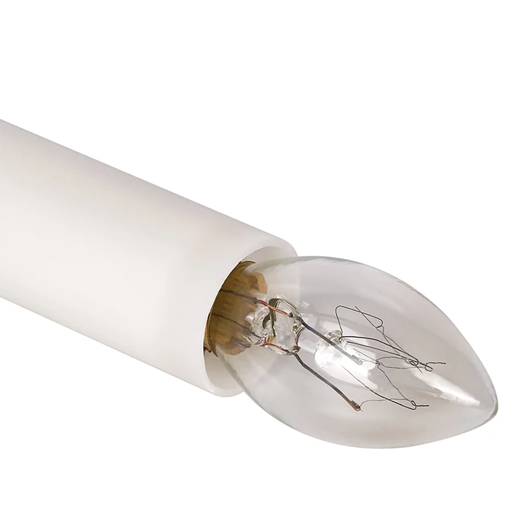 led tungsten lamp flameless electronic taper filament candle light with Intelligent filament chip