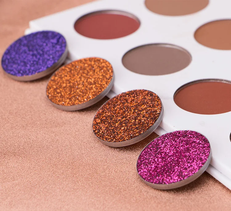 OEM Pressed Makeup Vegan single glitter EyeShadow Pressed Power Eye Shadow Single Shimmer Glitter Eyeshadow
