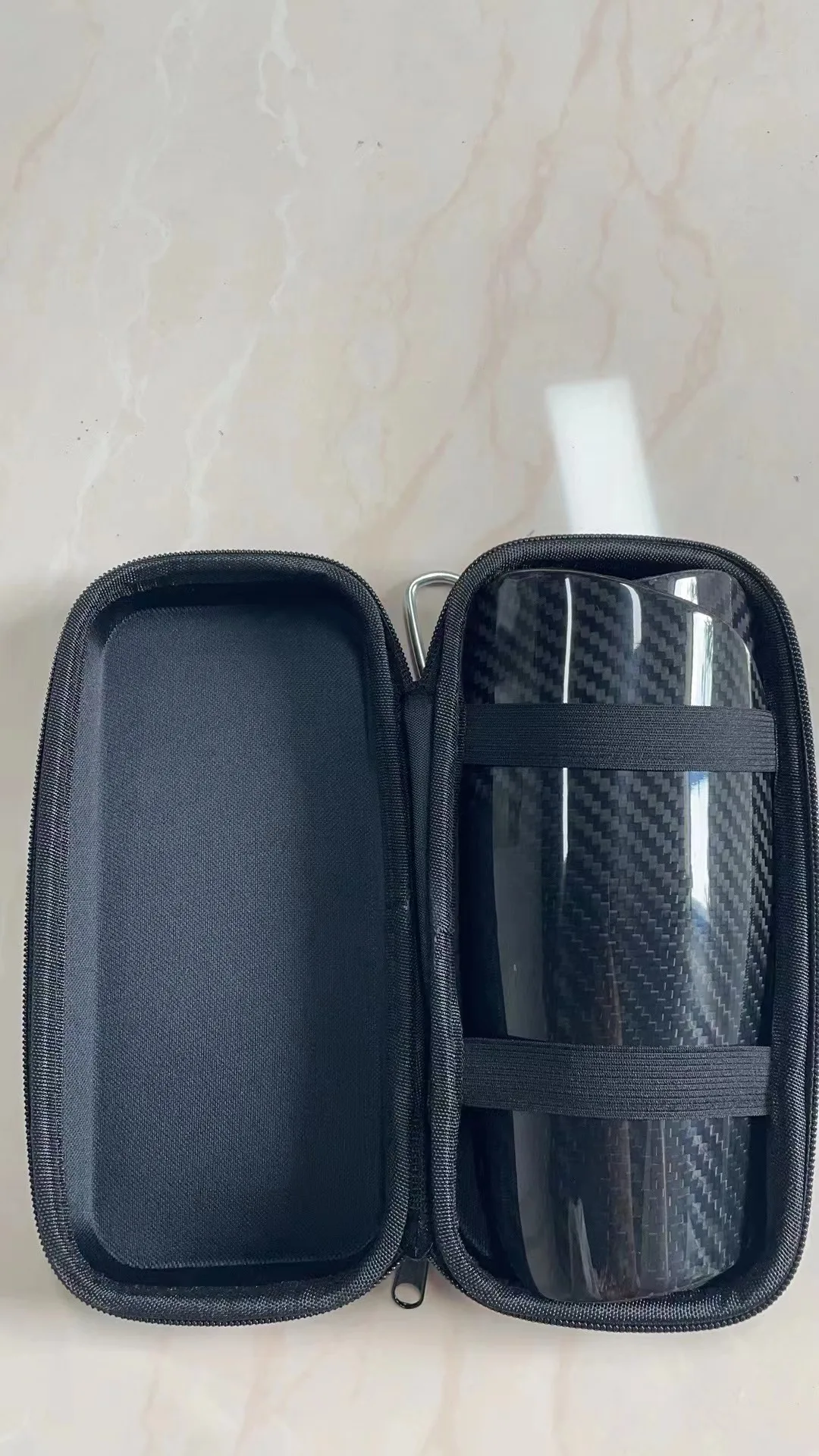 ActEarlier Carbon Fiber Soccer Shin Guards with Portable Carrying Case Ultra Light  Shock Resistance Air Permeating shin pads