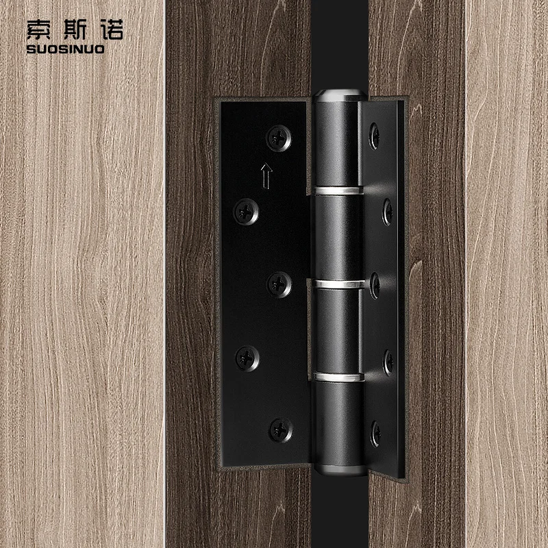 Heavy Duty Hydraulic E-type Buffer Door Hinges Automatic Soft Closer 5 Inch Spring Hinges For Wooden Door