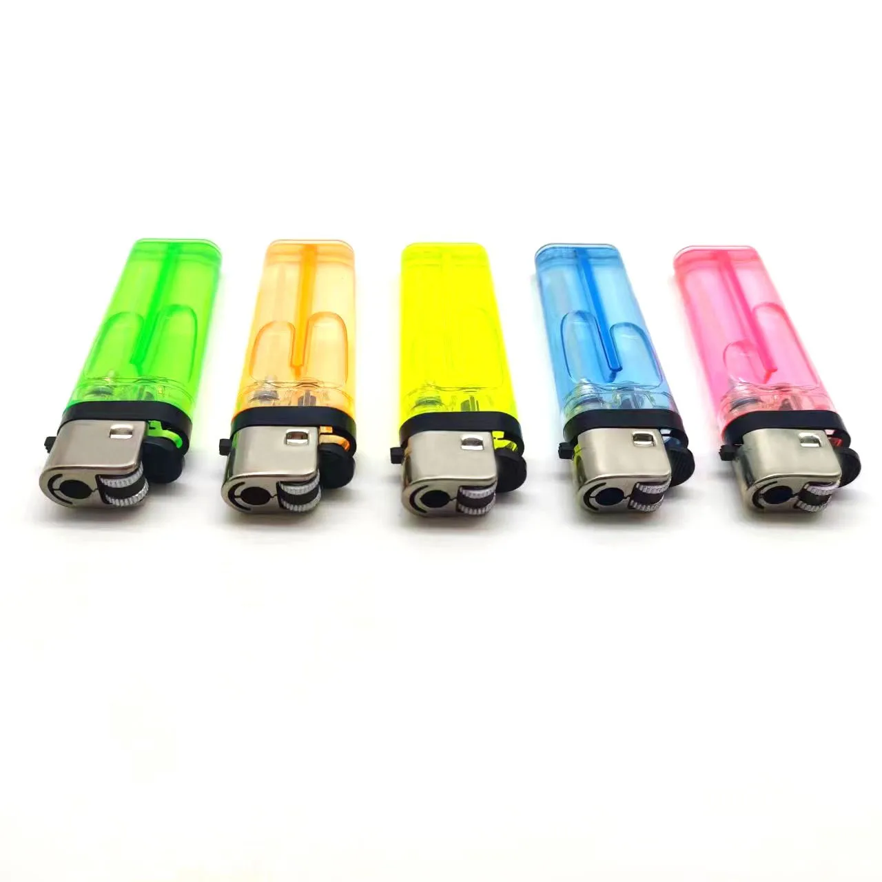Wholesale Fashion Mini Plastic Disposable Lighter Making Machine Cigarette Smoking Butane Gas Flint Lighter