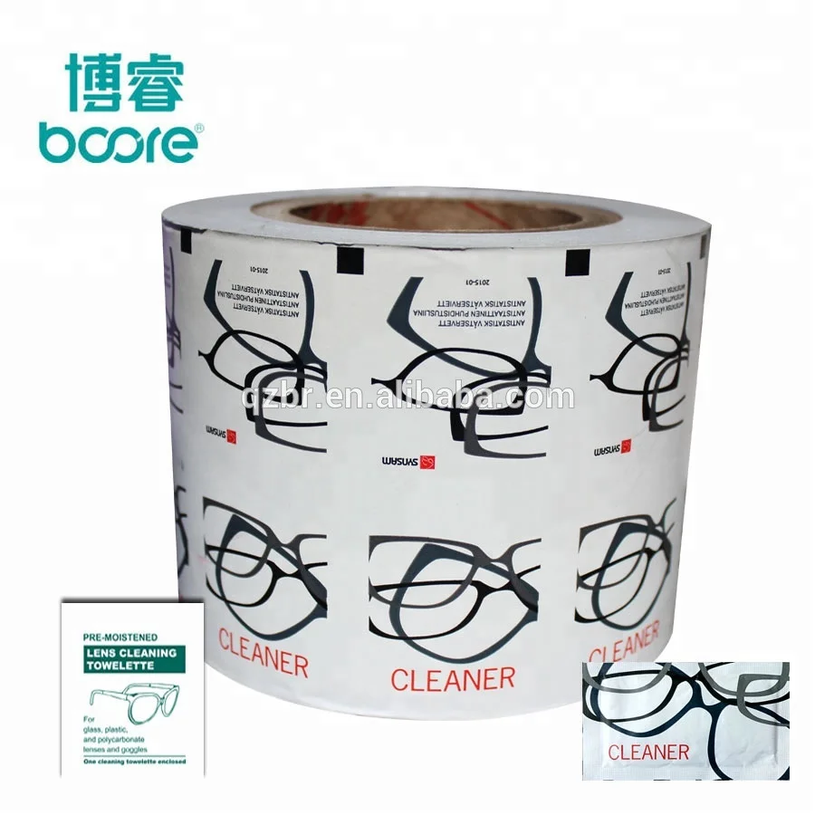 Customized Disinfection/Food Sachets Printed Logo Coated PE Aluminum Foil Laminated Wrapping Paper Jumbo Roll