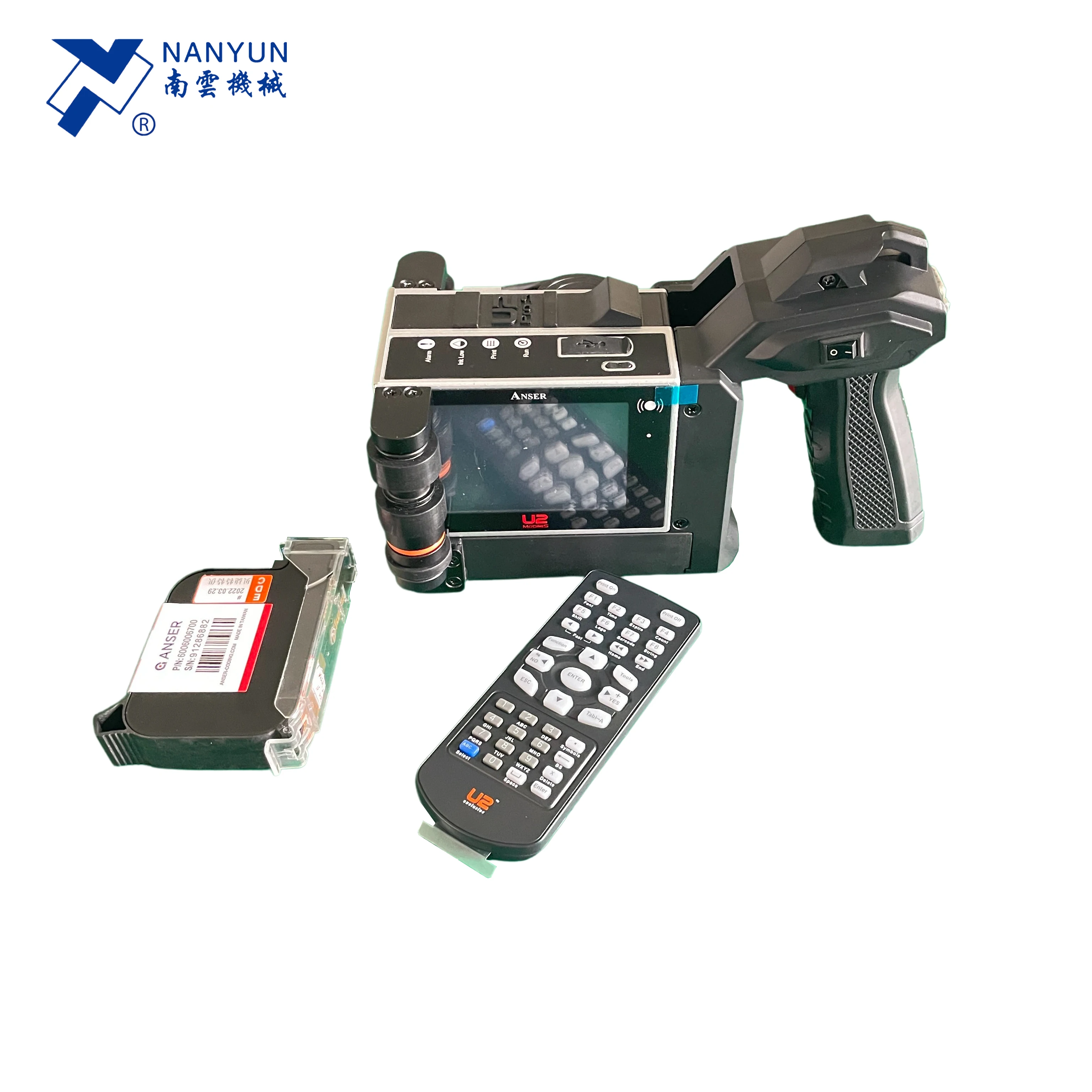 U2 Smallest Hand Held Portable Continuous Barcode Inkjet Printer For Wood Flex Food Product Packaging