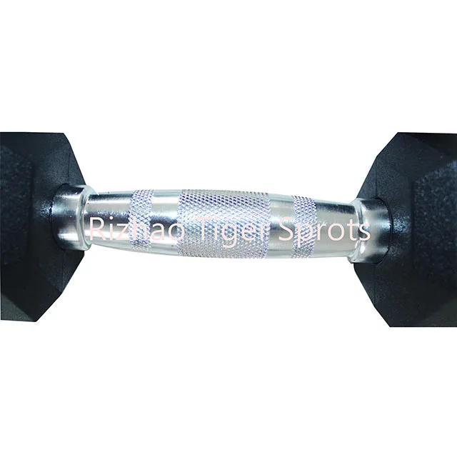 Rubber dumbbell manufacturer wholesale rubber hex dumbbell