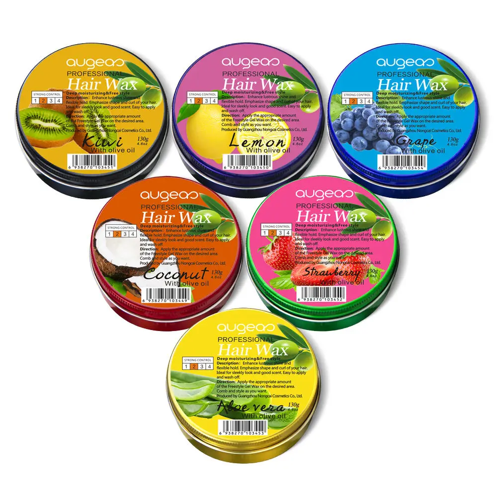 hot sale wholesale price private label coconut scent best portable professional edge control Hair Wax for men