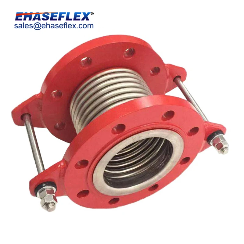 Non-Welded Flexible Joint Bellows Corrugated Metal Hose With Tie Rods And Flanges