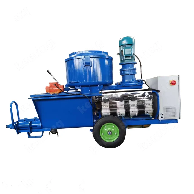 screw putty pumping machine KLW mortar spraying machine with mixer for ceiling plaster with mini air compressor