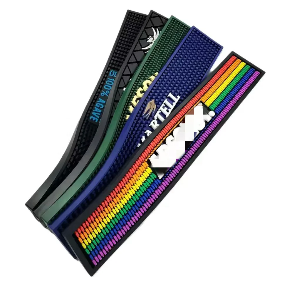 Top Sellers Customized Rubber Bar Runner Counter Mat Custom Logo For Cafe and Bar