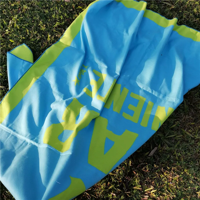 
Recycled Microfiber Towel RPET Beach Towel Custom LOGO Printing Bath Towel 