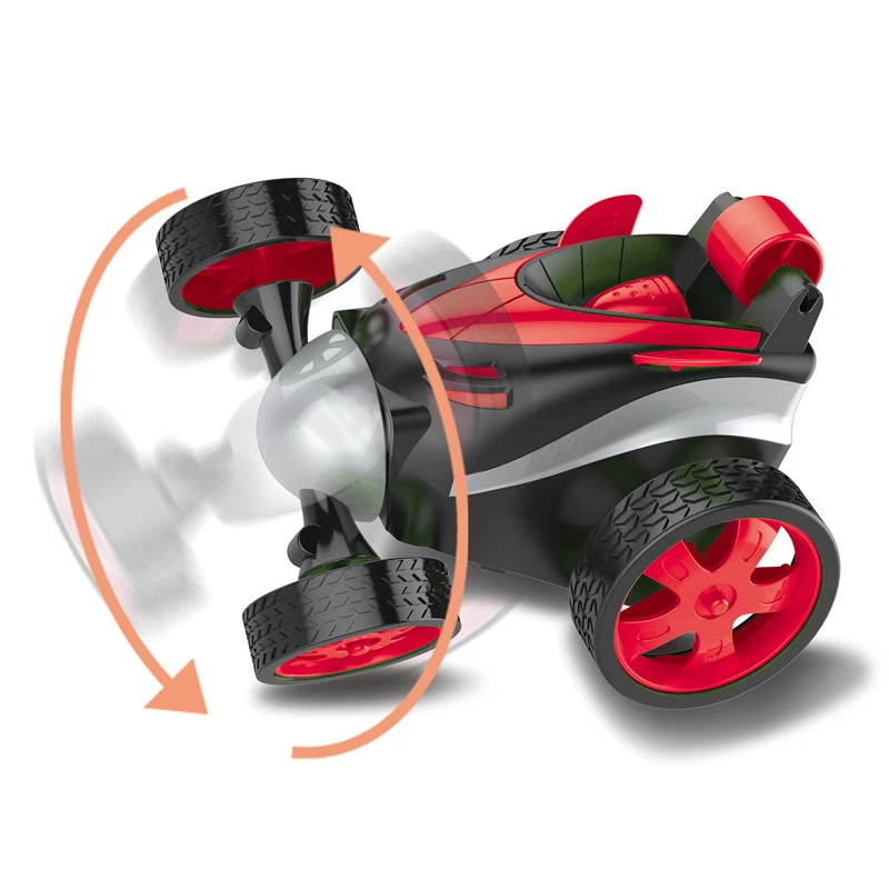 Electric Radio Control Dump Truck Toy Double-sided Stunt Car 360 Degree Rolling Dumper For Kids Gifts