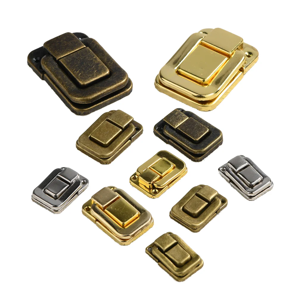 Antique lock buckle Taiping box buckle is used as a hardware buckle for wine boxes, wooden boxes, and Hardware for luggage