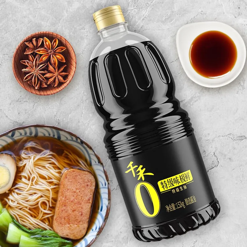 0 Additive Dark Light Chinese Soy Sauce 1.8L