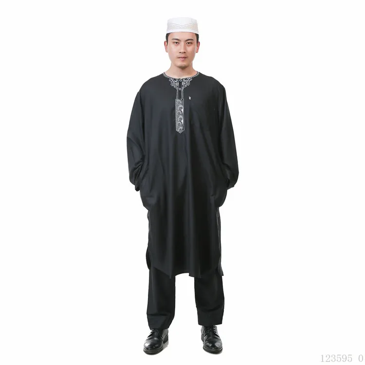 High quality men islamic abaya clothing muslim arabic dubai traditional robe thobe