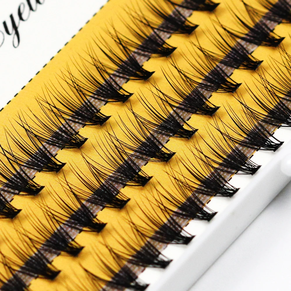 Бесплатные образцы Lashes3d оптовая продажа поставщик 10D 0D 30D цвет объем вееры для ресниц предварительно изготовленные кластер