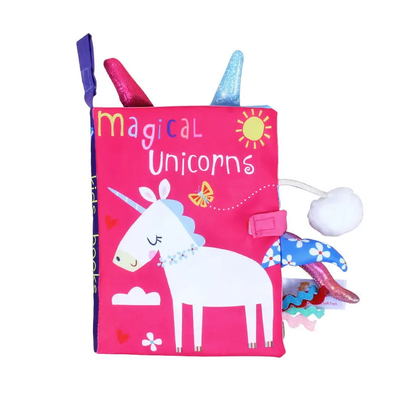 Hot Baby Early Learning Toy Tail Cloth Book Parent-Child Interactive Sound Paper Puzzle Cloth Book