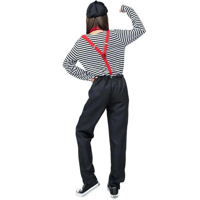 Mime Actor Goods Couple Clown Costume Export Game Costume Japanese Halloween Burlesque Performance Costume
