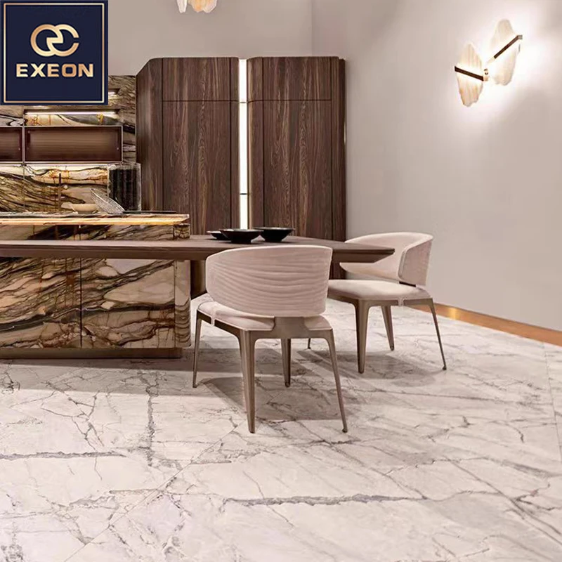 Modern Italian light Luxury Home Luxury Leather Armchair Simple Villa Furniture Restaurant Design Dining Chair