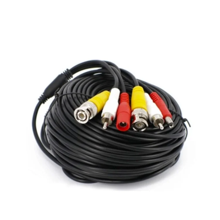 20M BNC RCA DC Plug All In One Video Audio And Power Cable for CCTV Camera