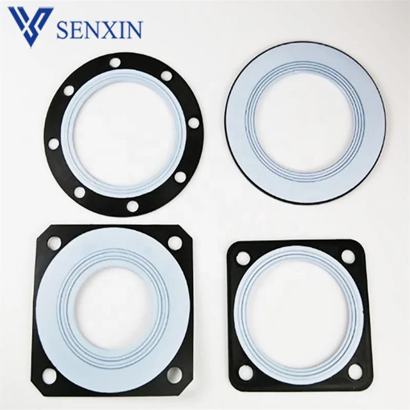 Factory Offer DIN PTFE Coated EPDM Rubber Gasket PTFE+EPDM Composite Gasket